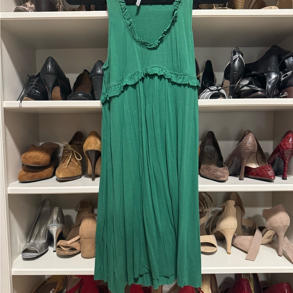 Michael Stars Green Sleeveless Sundress Midi
